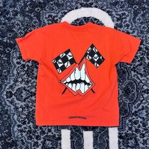 Chrome Hearts Matty Boy Chomper Flames Short Sleeve Kids Tee